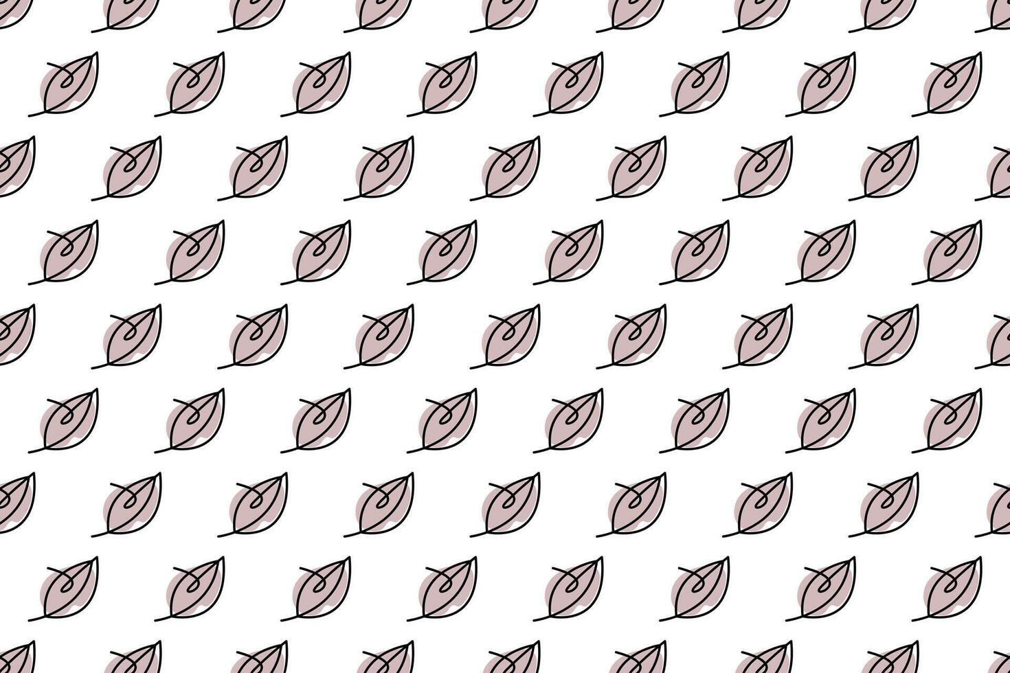 Abstract leaf seamless pattern background vector