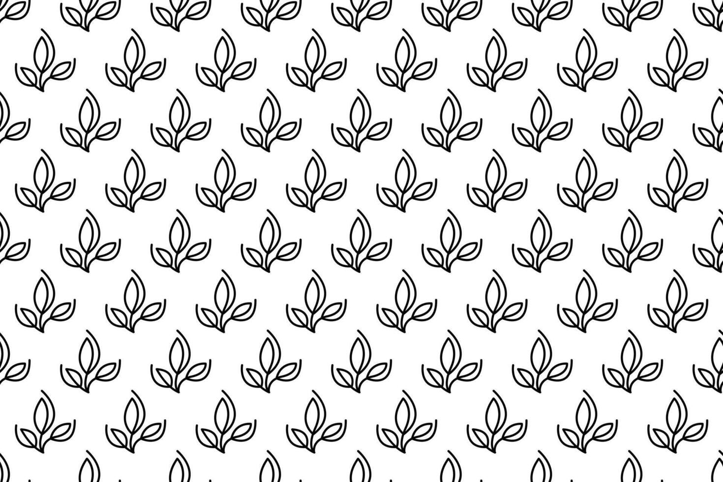 Abstract leaf seamless pattern background vector