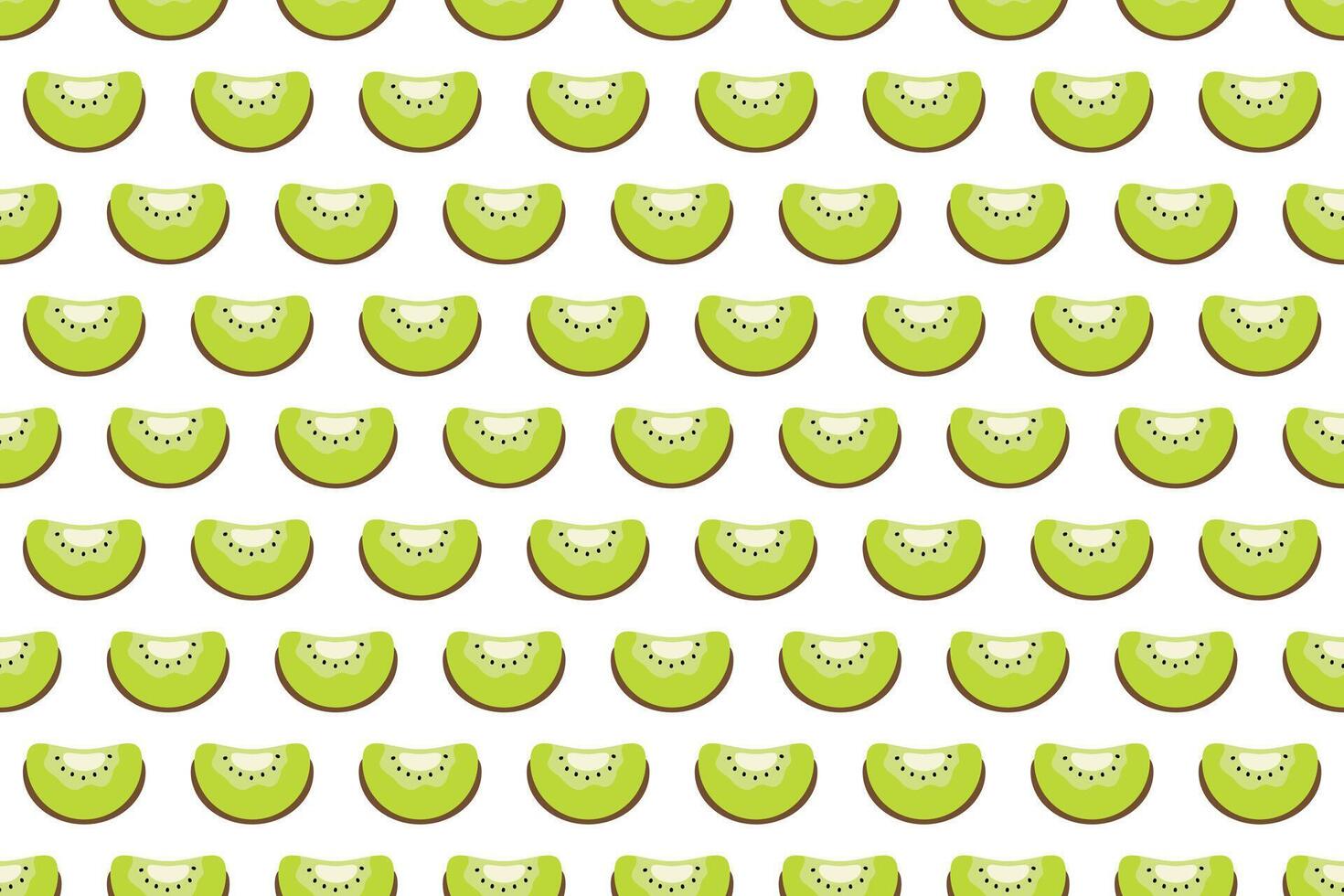 Kiwi fruit seamless pattern background vector