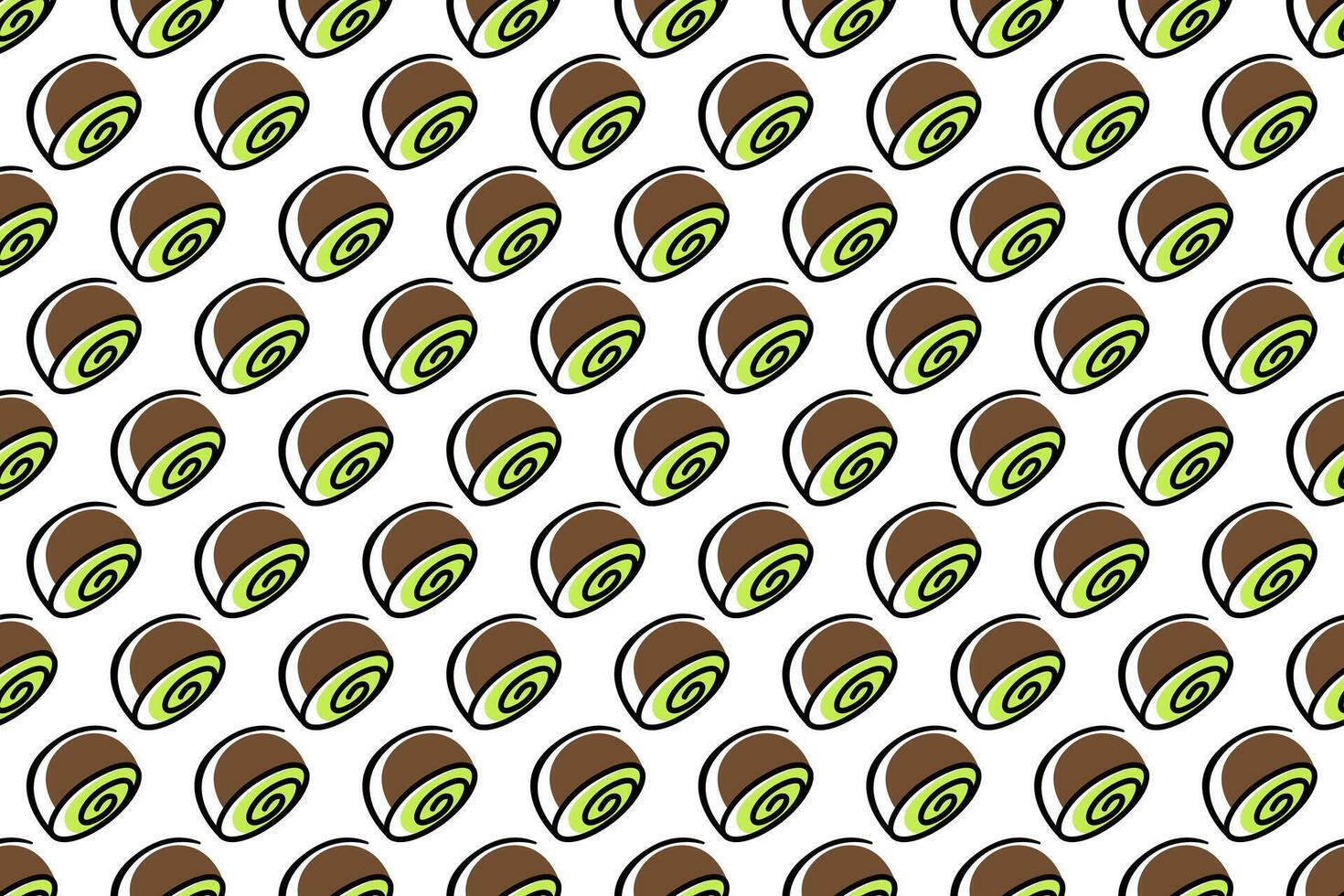 Kiwi fruit seamless pattern background vector