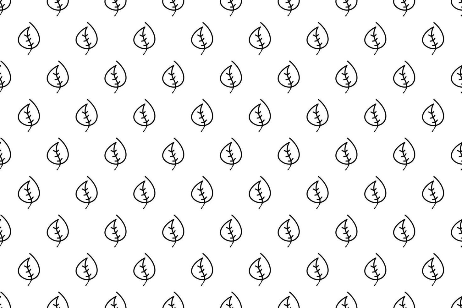 Abstract leaf seamless pattern background vector