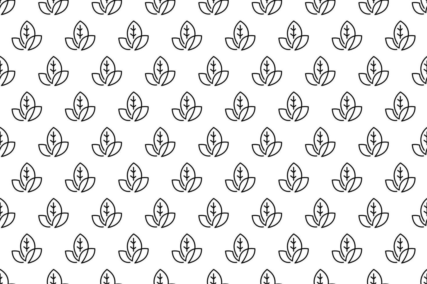 Abstract leaf seamless pattern background vector