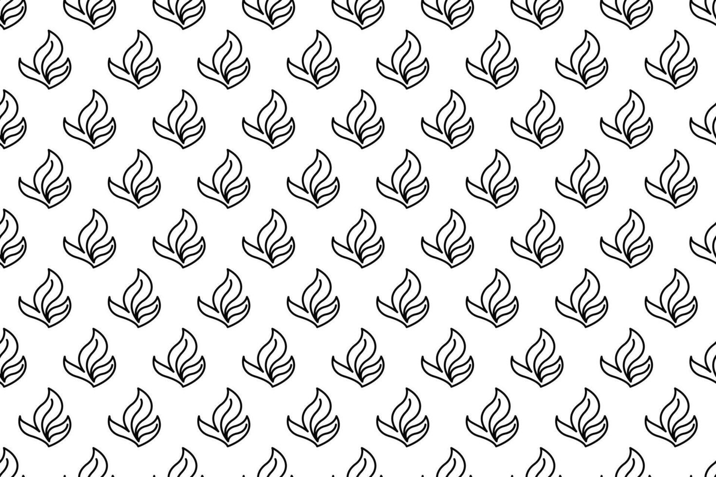 Abstract leaf seamless pattern background vector