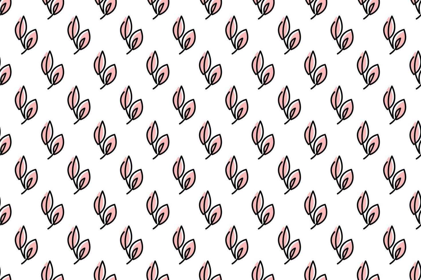Abstract leaf seamless pattern background vector
