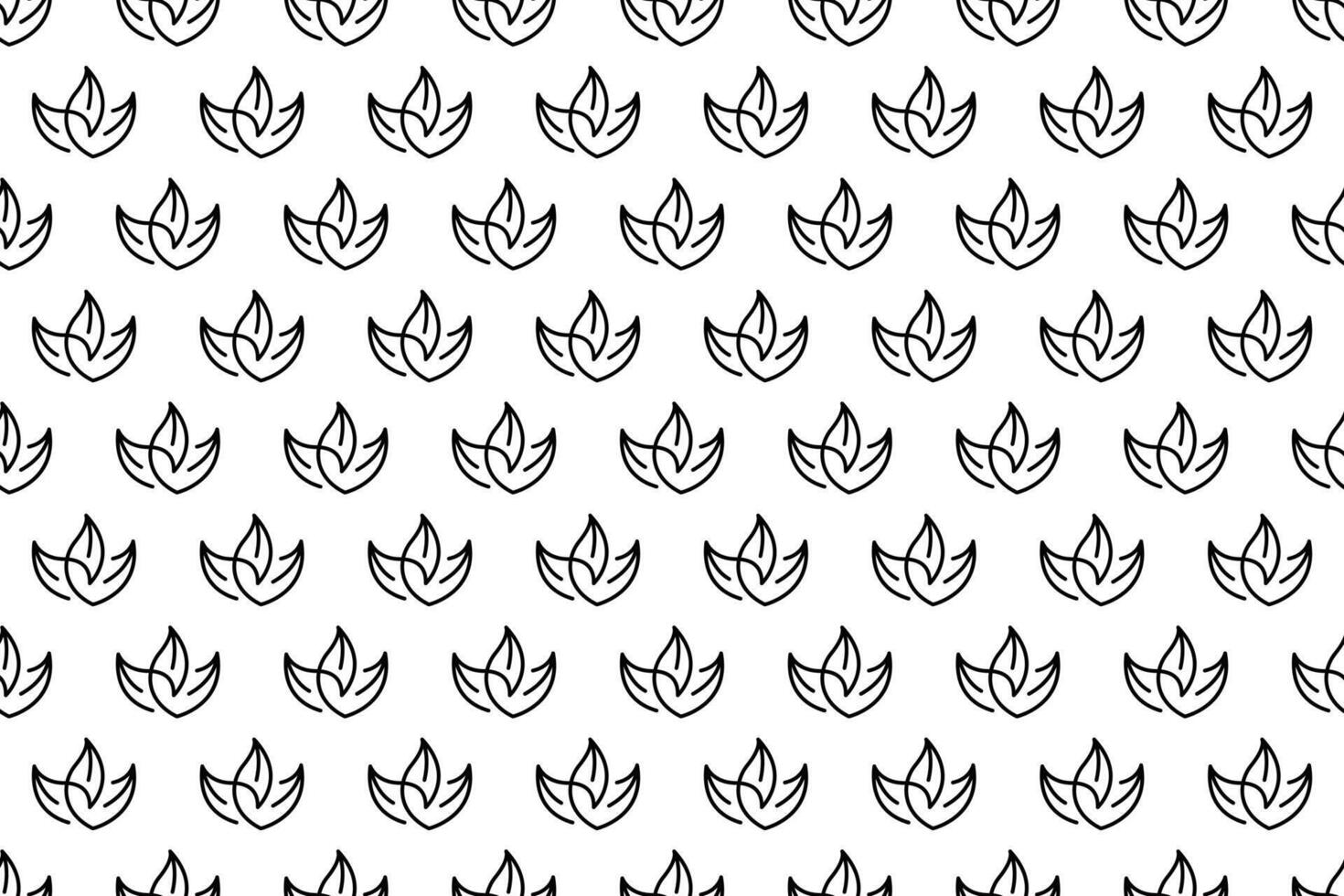 Abstract leaf seamless pattern background vector