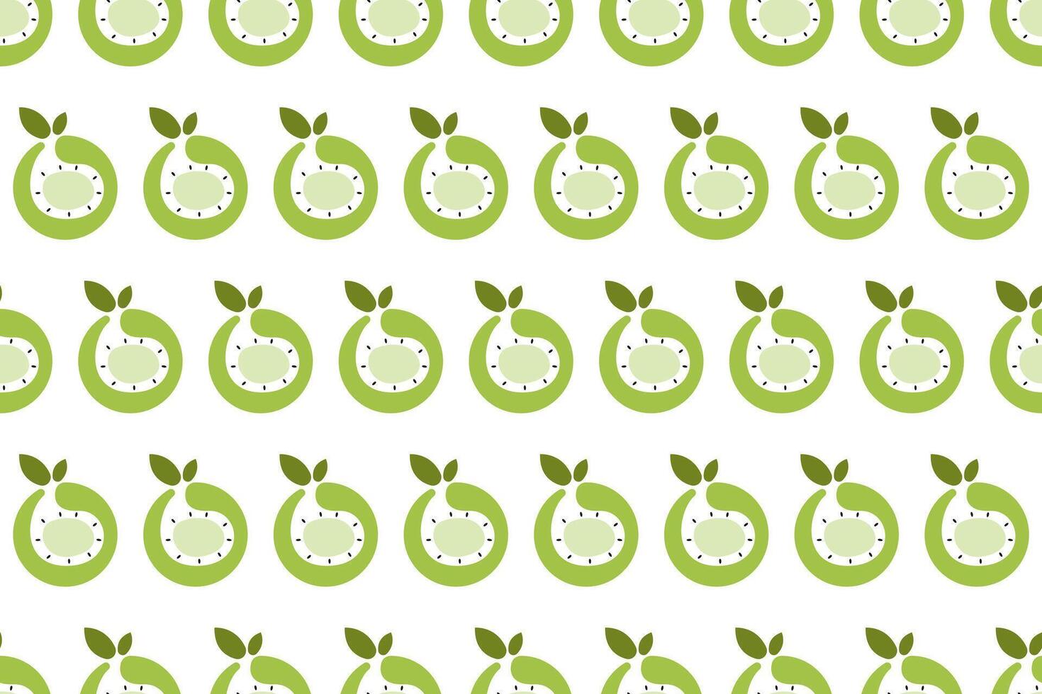 Kiwi fruit seamless pattern background vector
