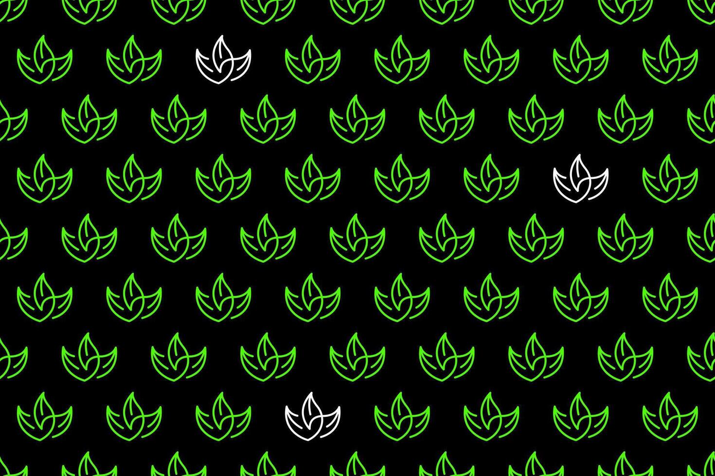 Abstract leaf seamless pattern background vector
