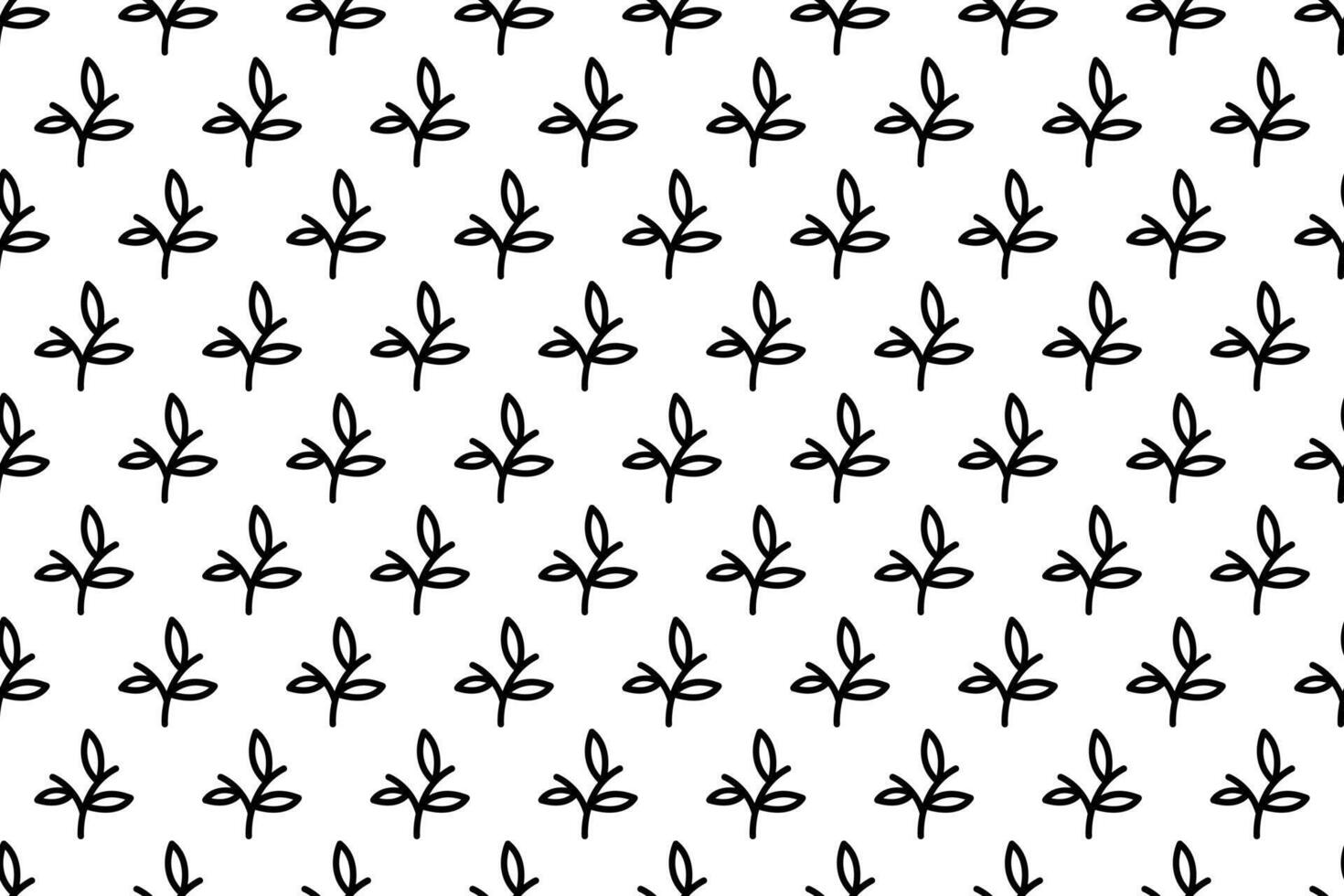Abstract leaf seamless pattern background vector