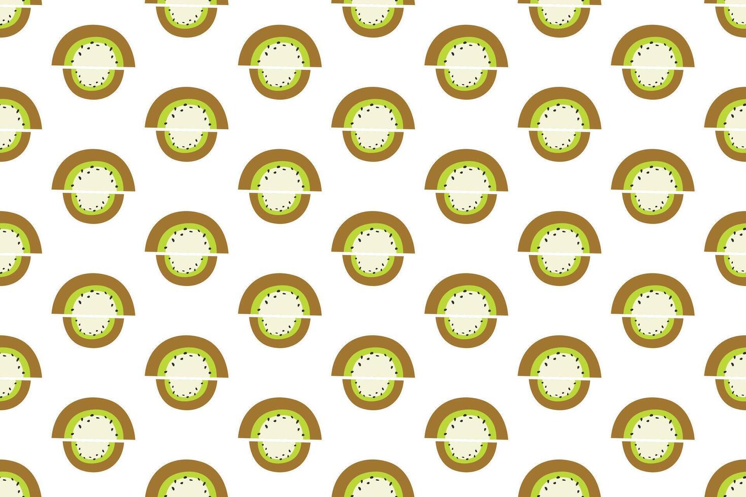 Kiwi fruit seamless pattern background vector