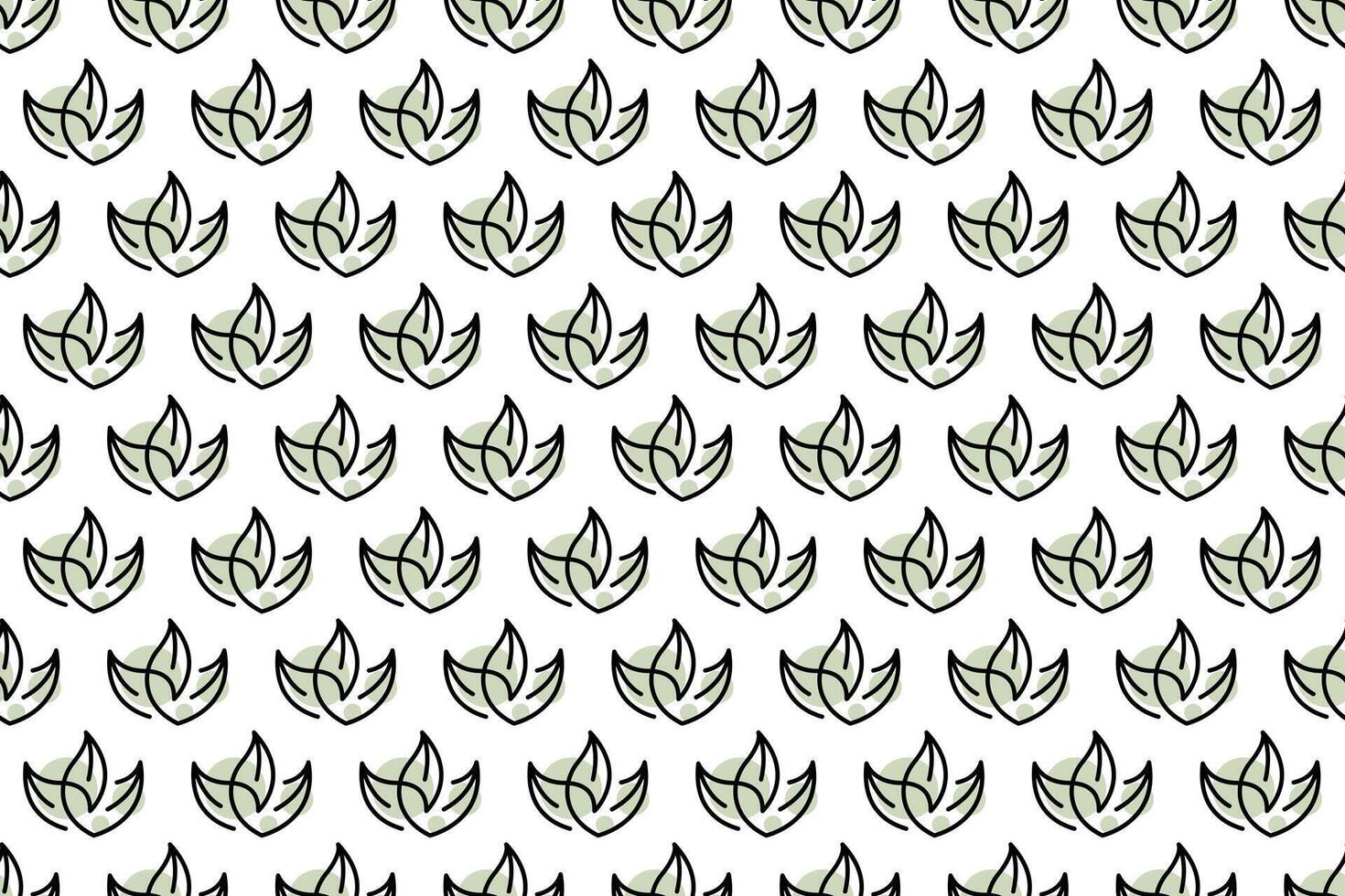 Abstract leaf seamless pattern background vector