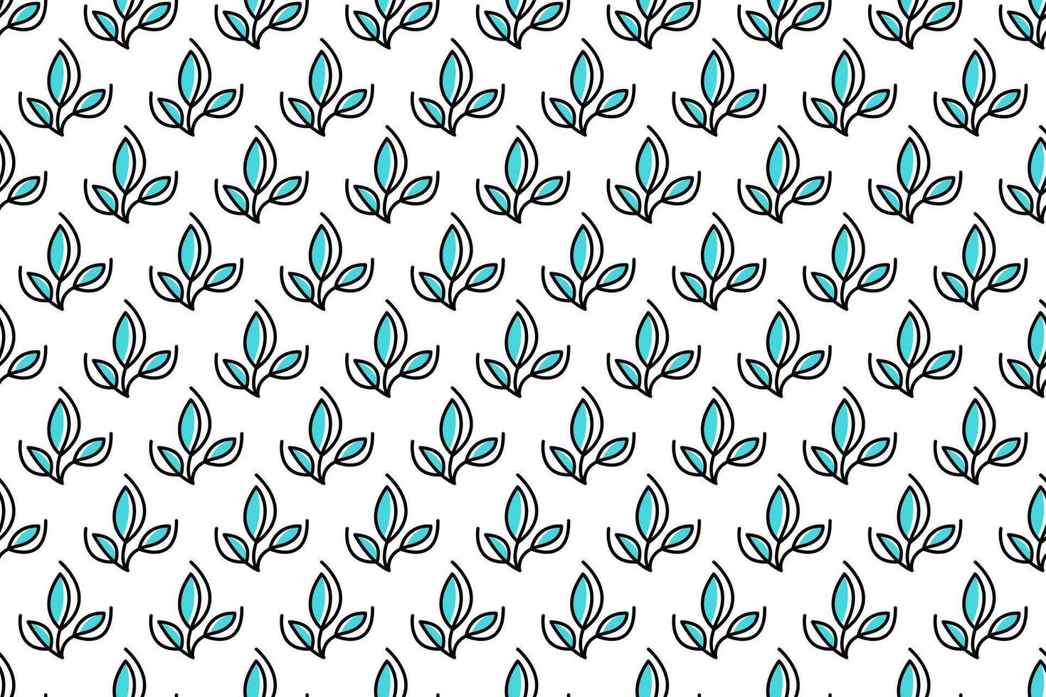 Abstract leaf seamless pattern background vector