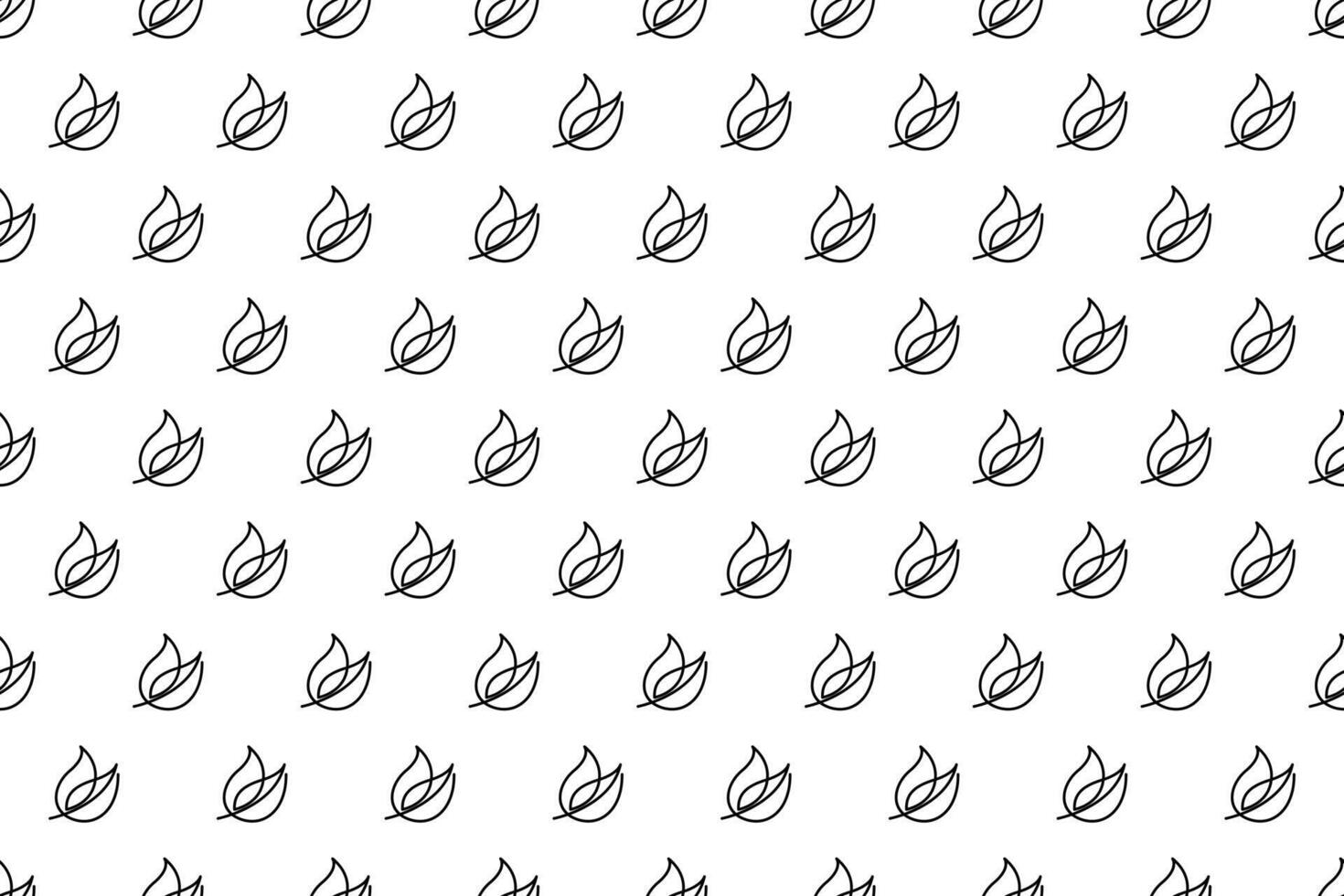 Abstract leaf seamless pattern background vector