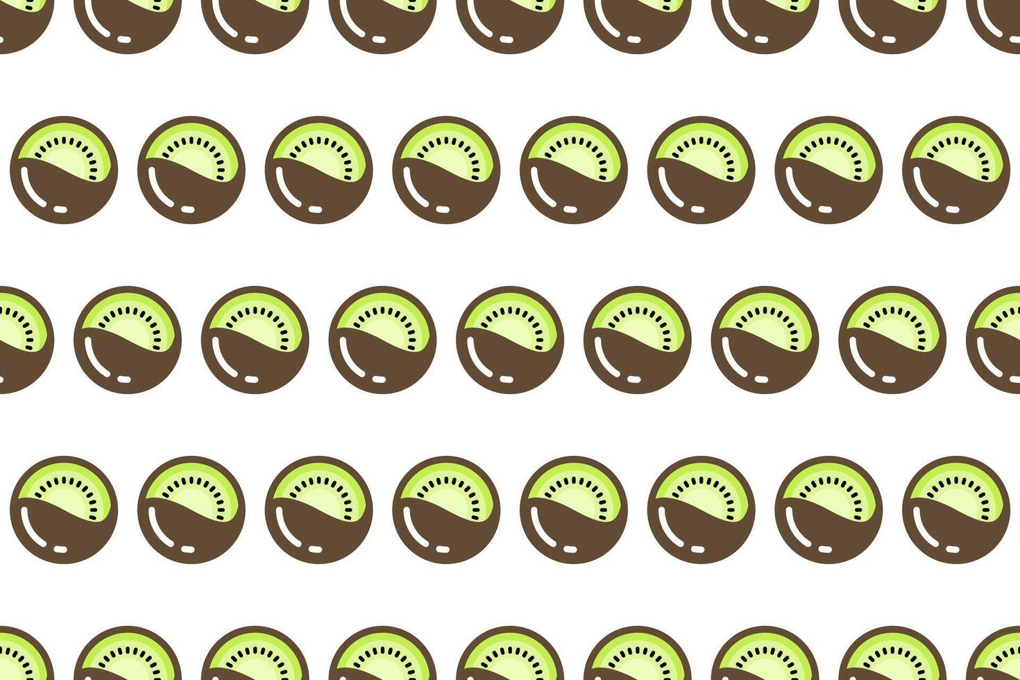 Kiwi fruit seamless pattern background vector