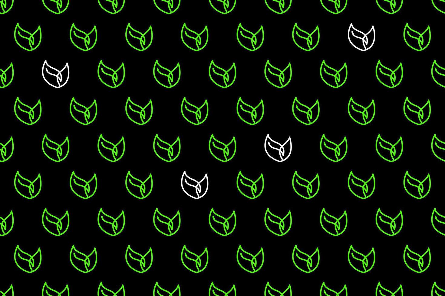 Abstract leaf seamless pattern background vector