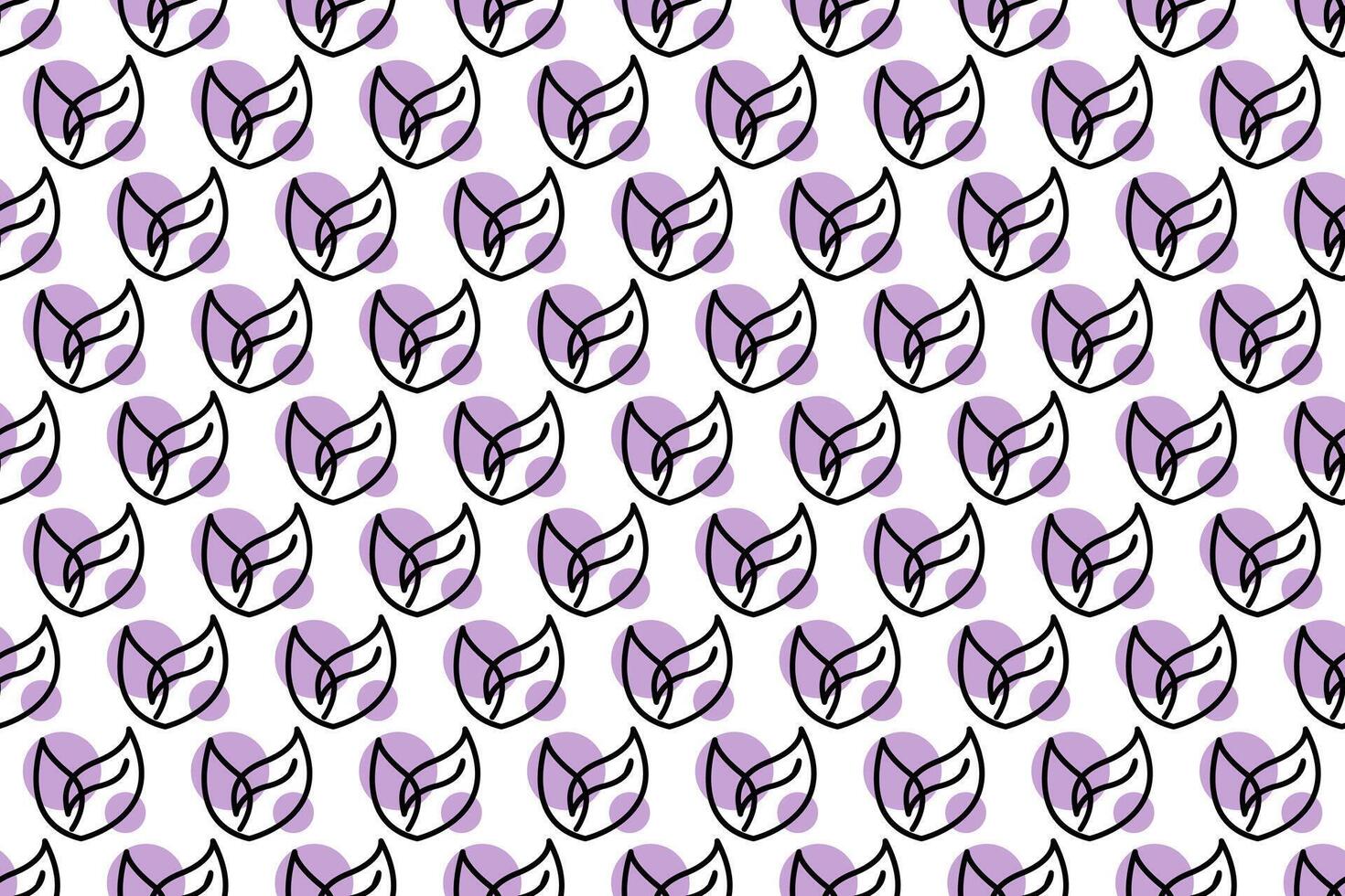 Abstract leaf seamless pattern background vector