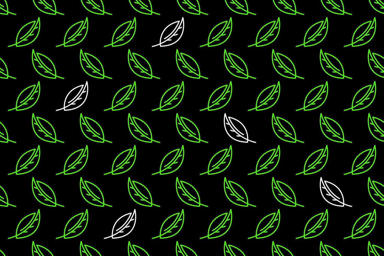 Abstract leaf seamless pattern background vector