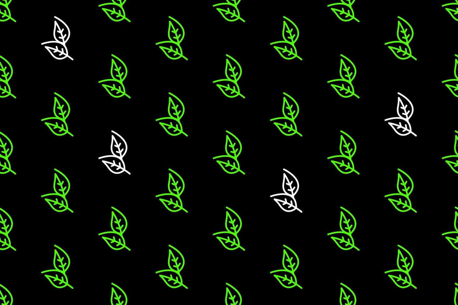 Abstract leaf seamless pattern background vector