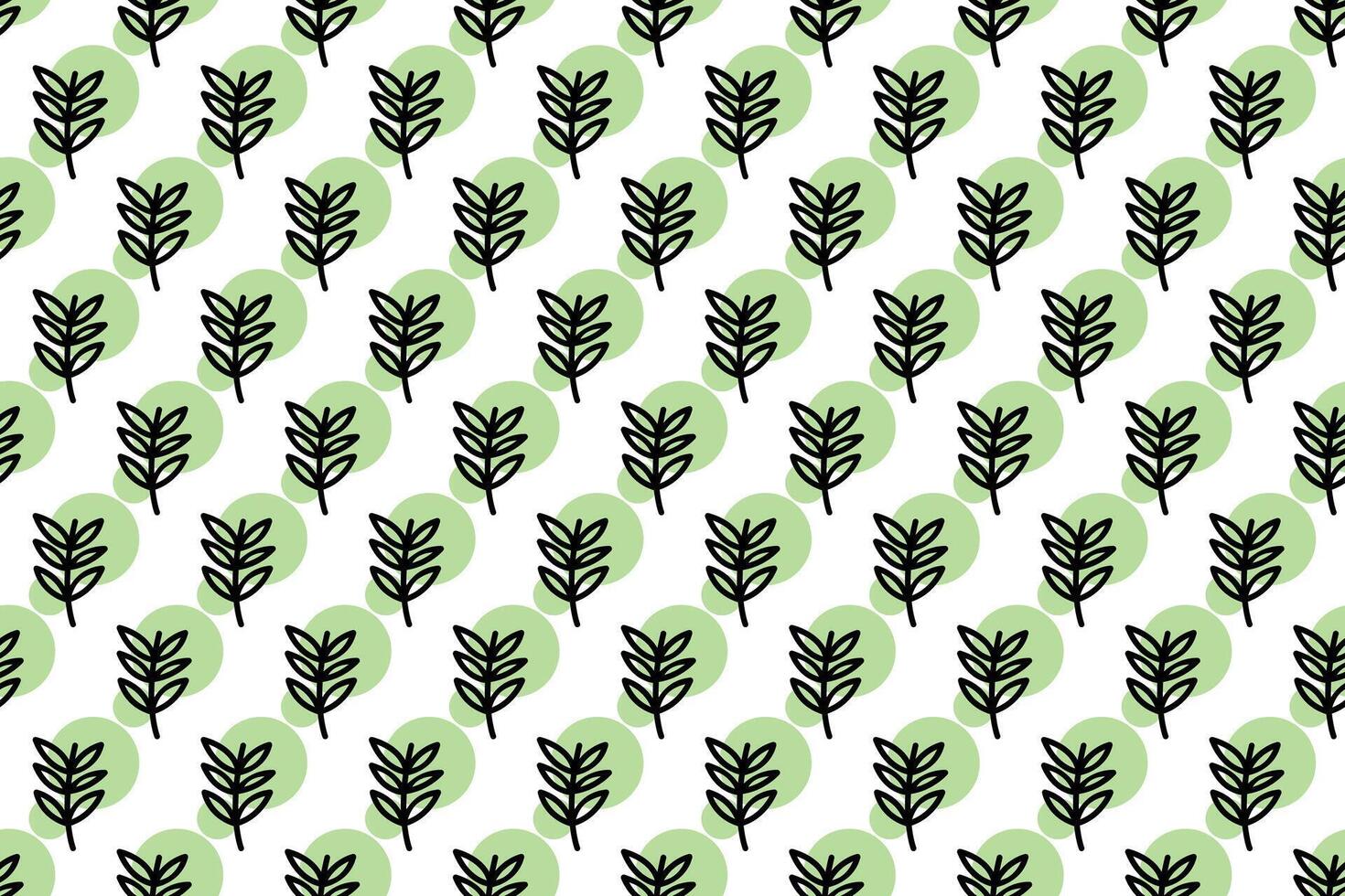 Abstract leaf seamless pattern background vector