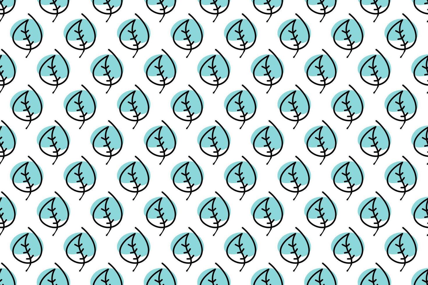 Abstract leaf seamless pattern background vector