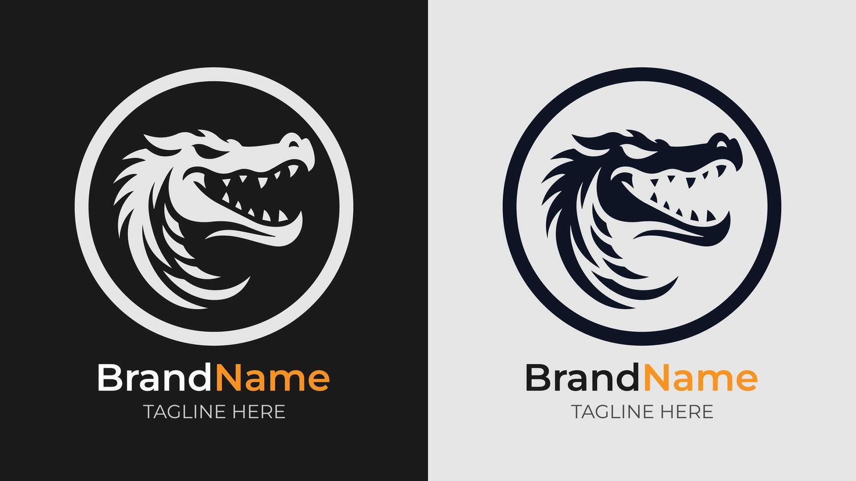 Sharp and sophisticated crocodile head logo vector
