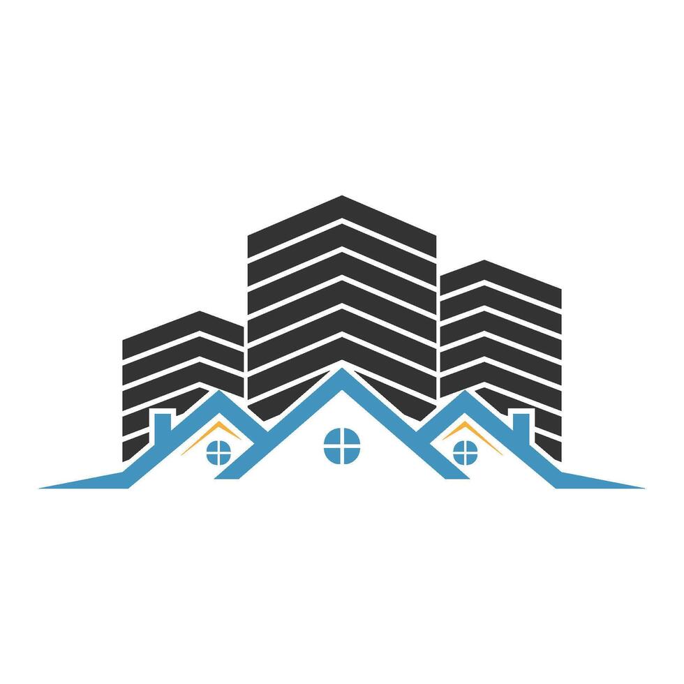 Building icon logo design vector