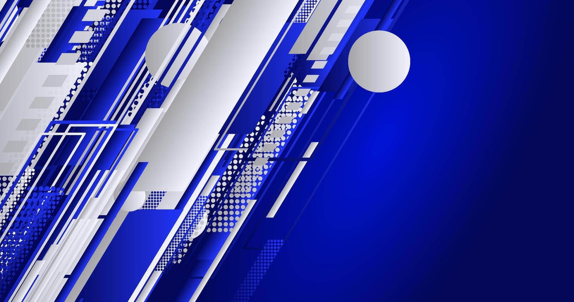 abstract elegant blue background with lines and halftone vector