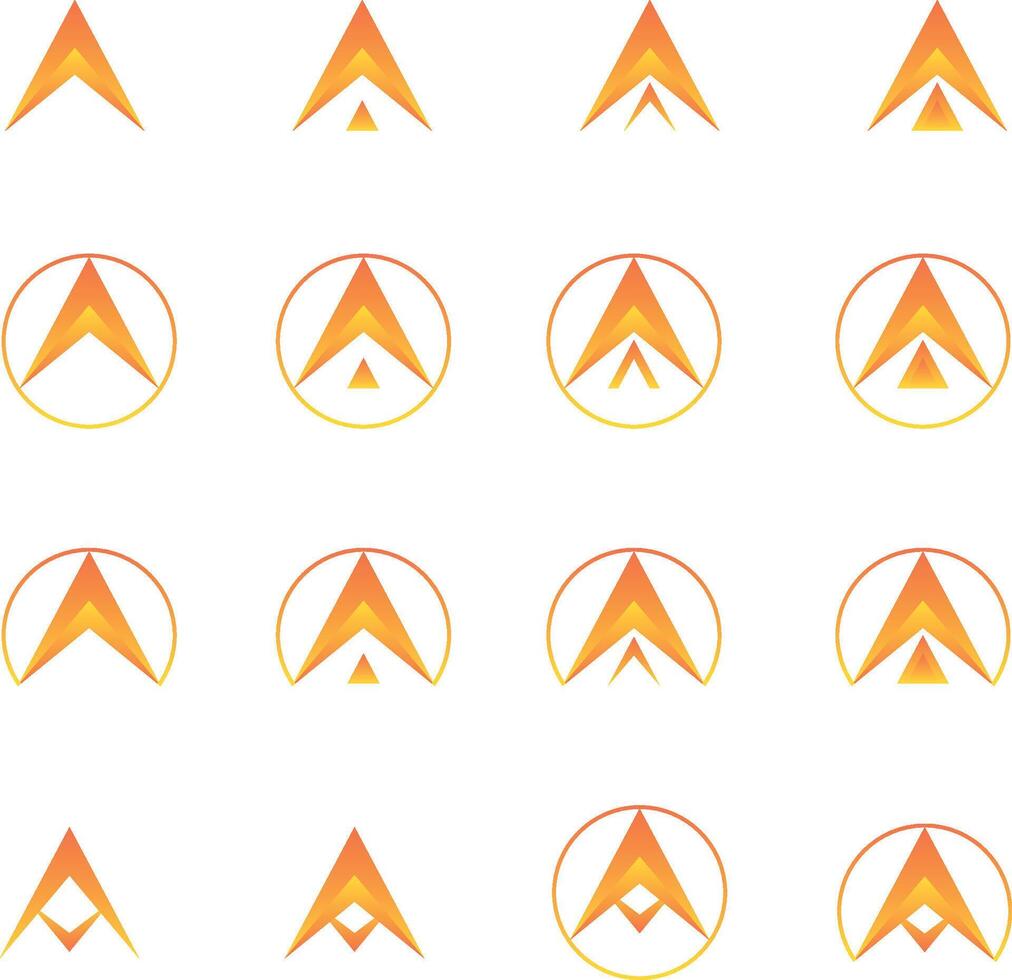 A letter logo design and modern minimalist logo design vector