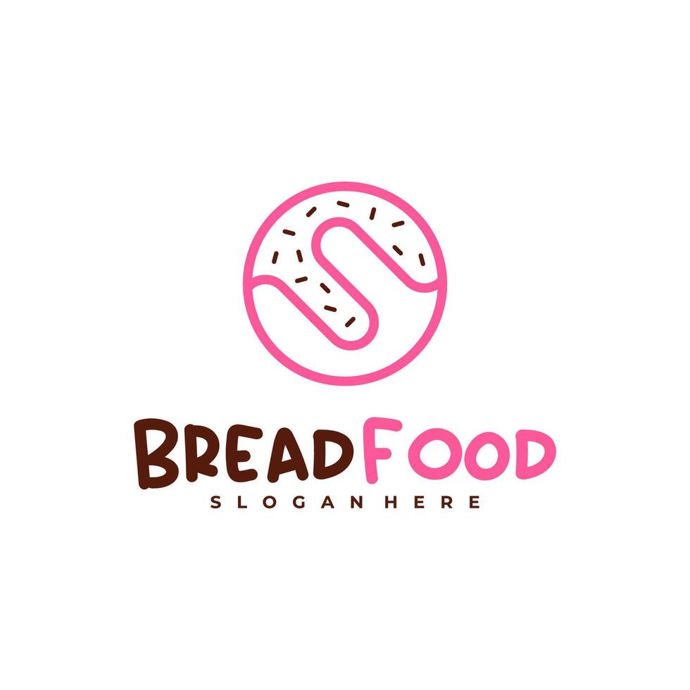 Bread with S logo template, Creative Bread logo design concepts vector