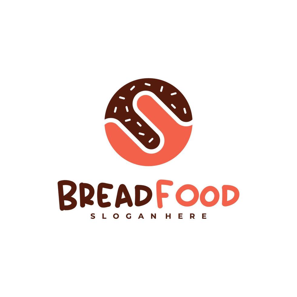 Bread with S logo template, Creative Bread logo design concepts vector
