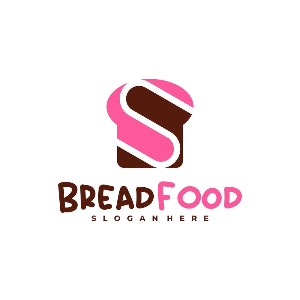 Bread with S logo template, Creative Bread logo design concepts vector