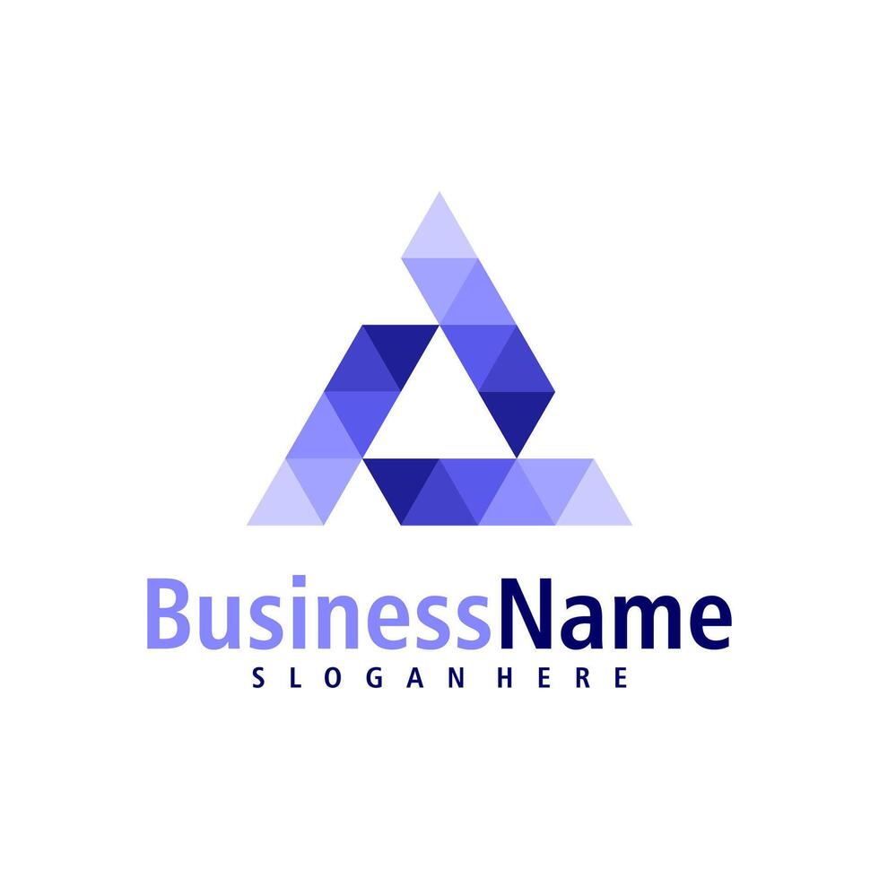 Letter A logo design . Creative Initial A logo concepts template vector