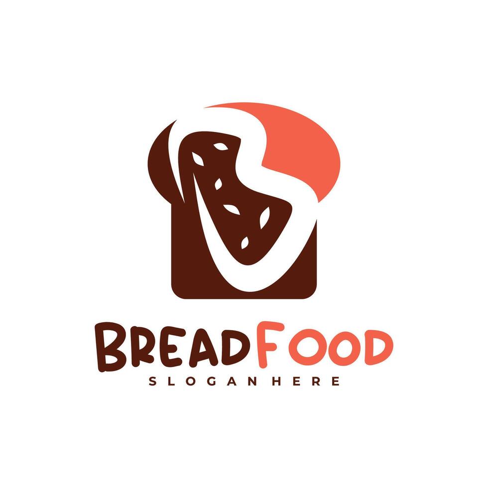 Bread with B logo template, Creative Bread fast logo design concepts vector