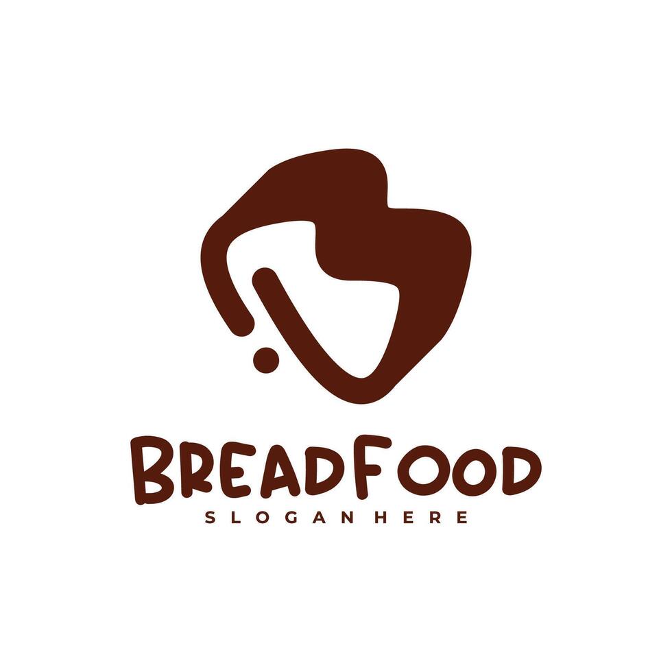 Bread with B logo template, Creative Bread fast logo design concepts vector