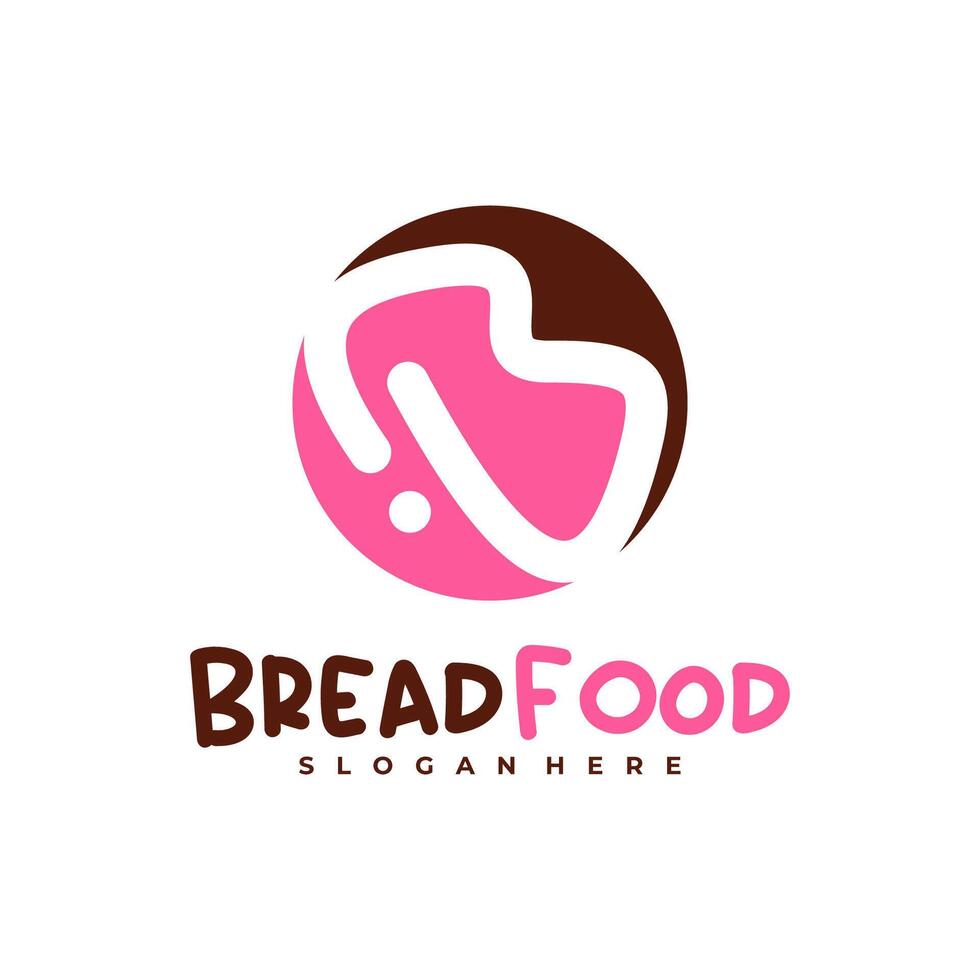 Bread with B logo template, Creative Bread fast logo design concepts vector