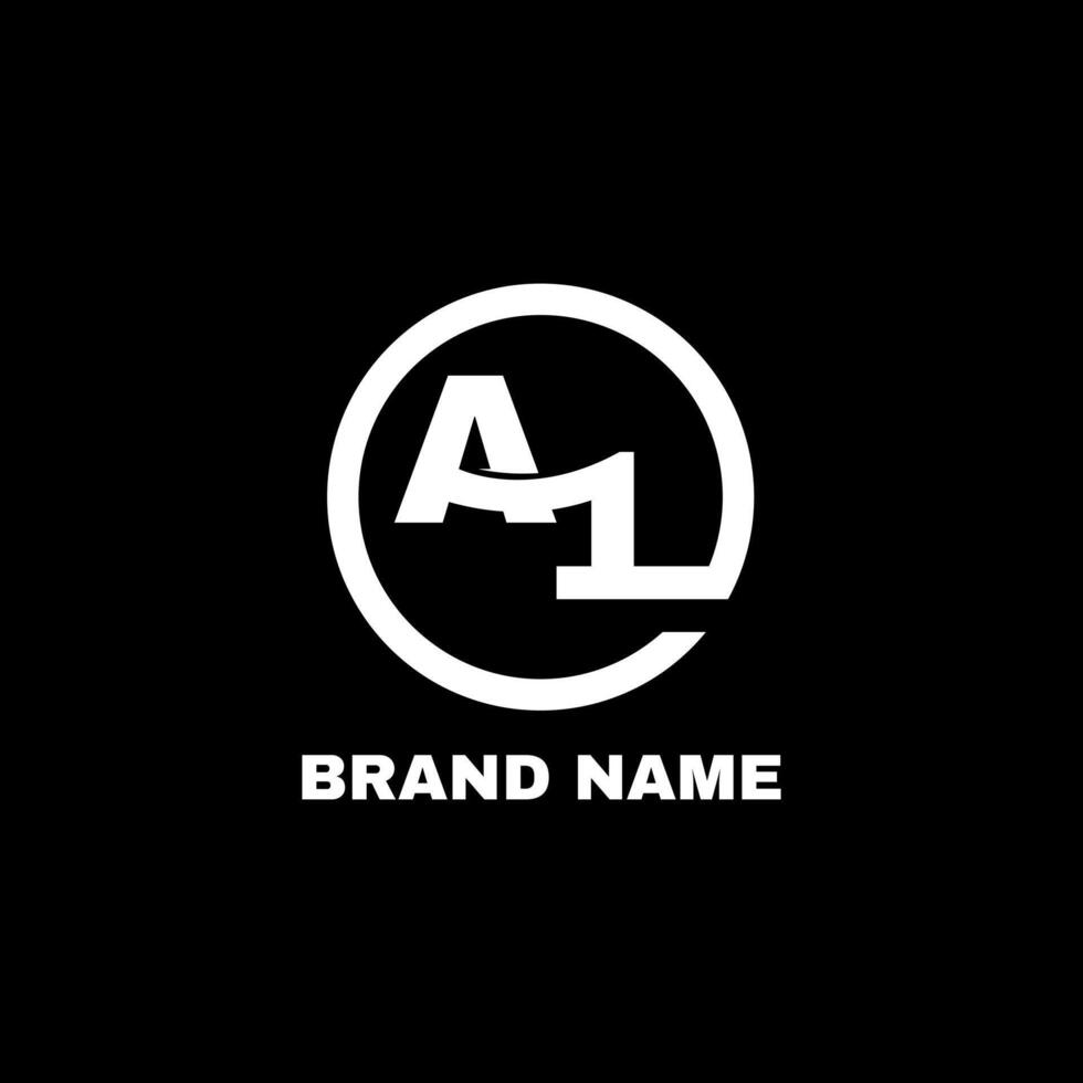 A1 circle logo for company vector