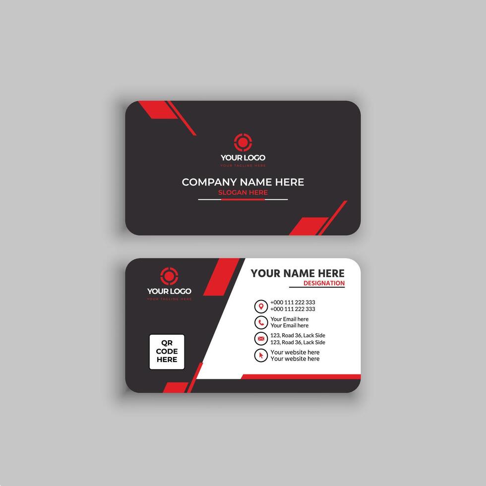 Creative business card template vector