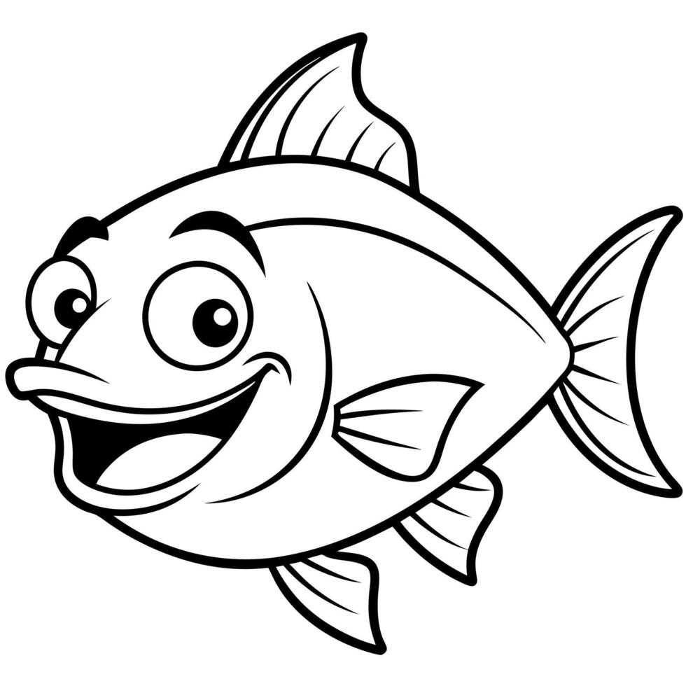 Crucian Carp fish swims icon vector