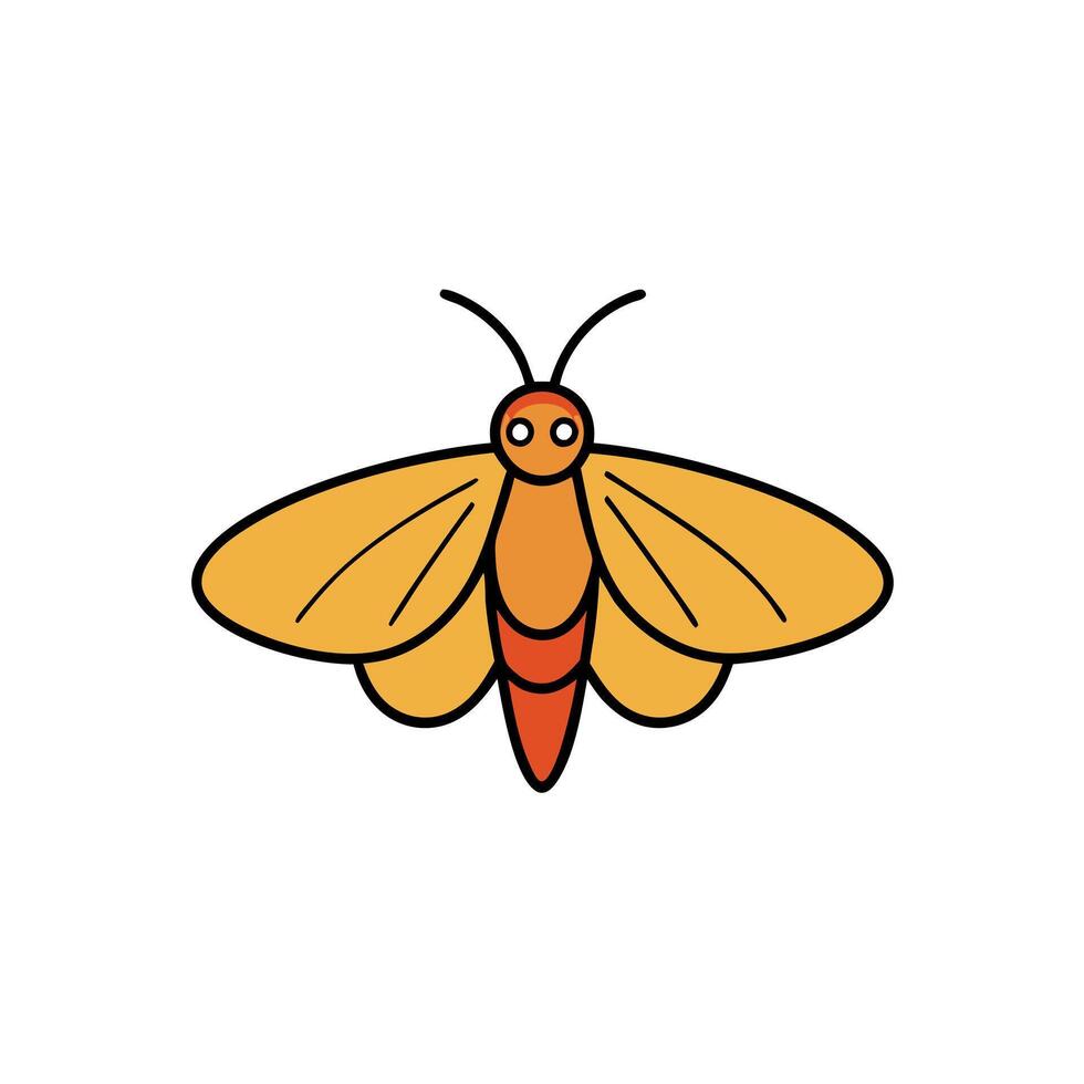 Comet Moth goes icon vector