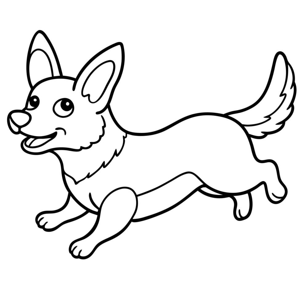 Corgidor dog flies icon vector