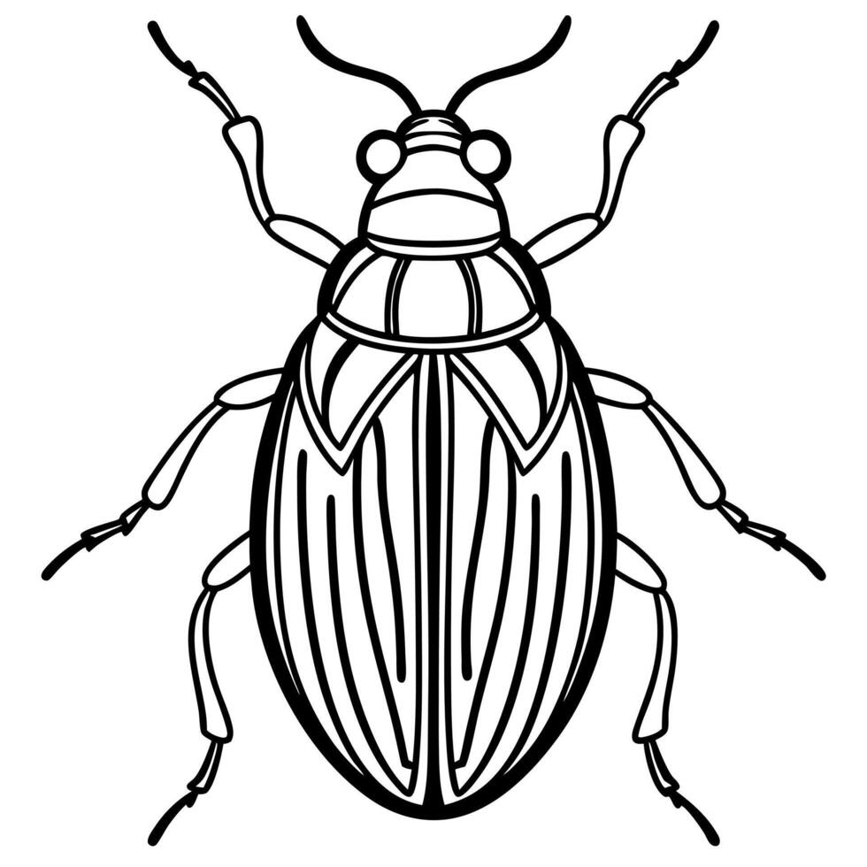 Cucumber Beetle bug flies icon vector