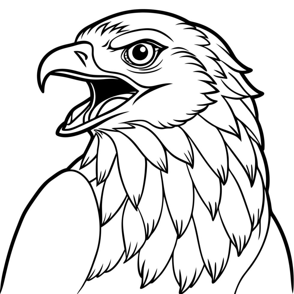 Coopers Hawk bird laughs icon vector
