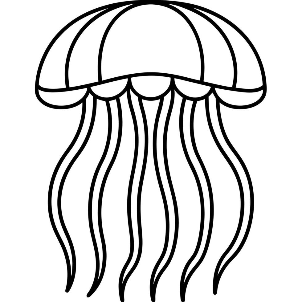 Comb Jellyfish stands icon vector
