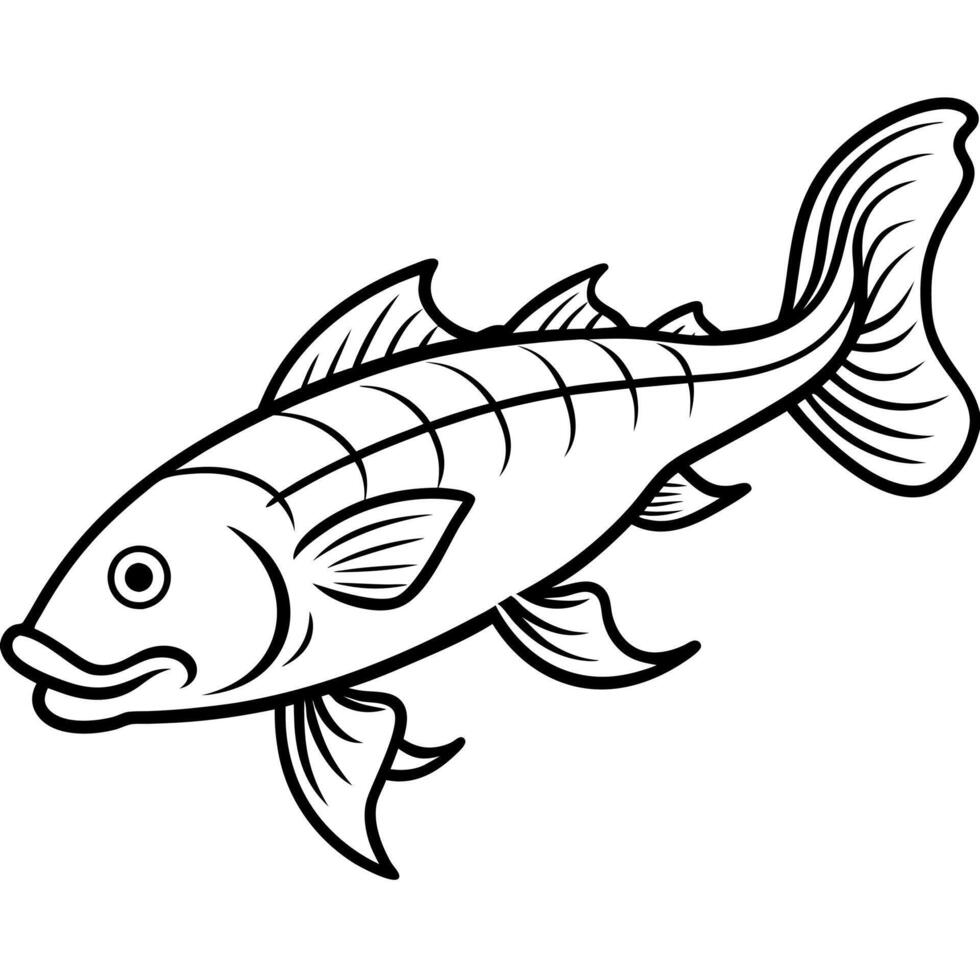 Coelacanth fish runs icon vector