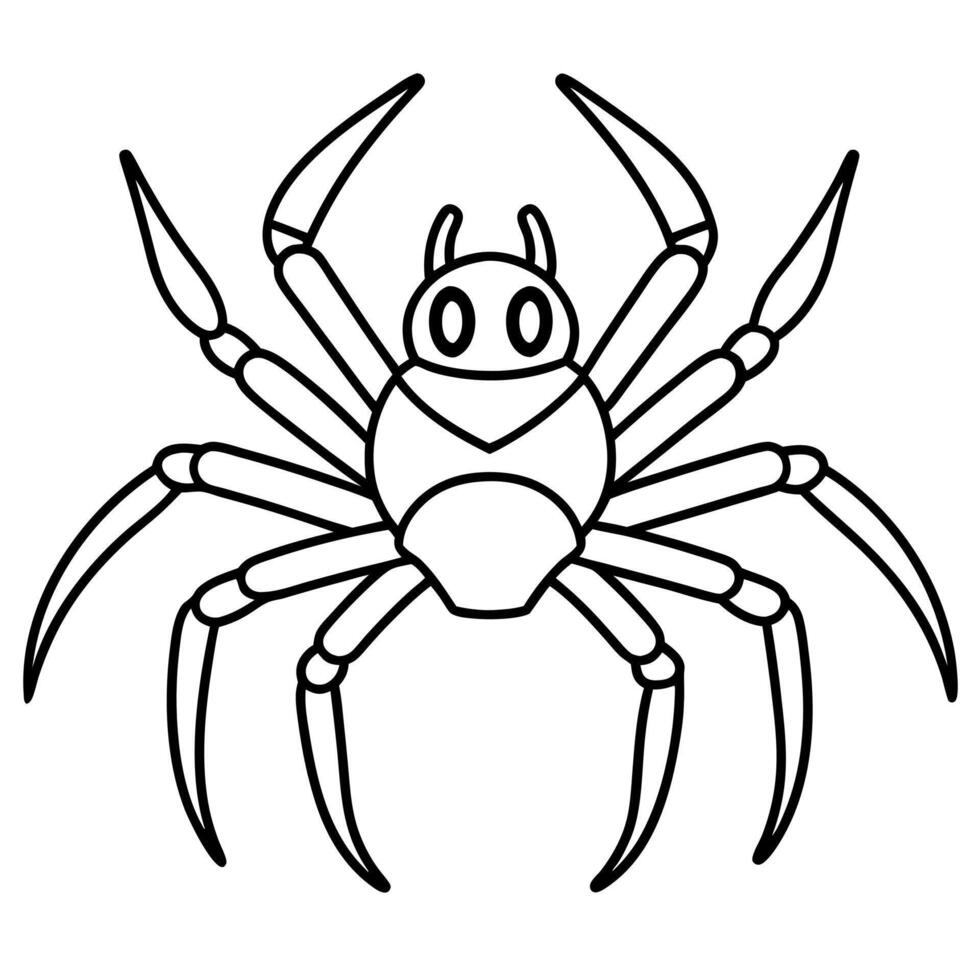 Crab Spider stands icon vector
