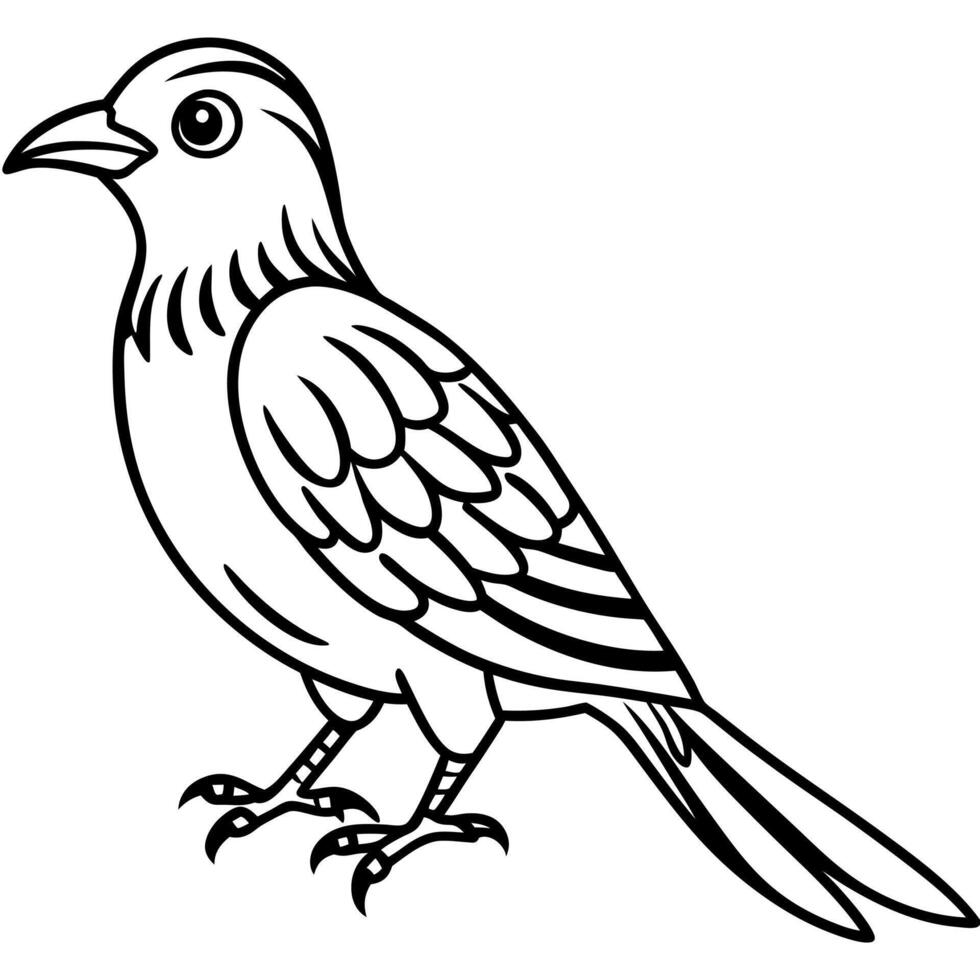 Cuckoo bird lies icon vector