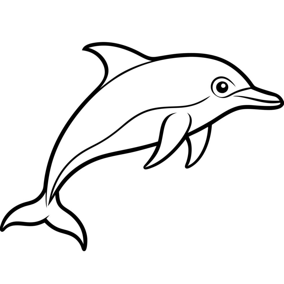 Commerson Dolphin knocks icon vector