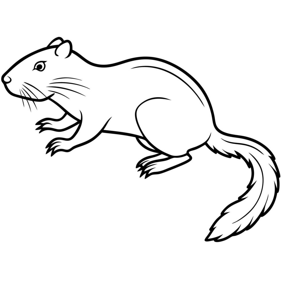Coypu beaver jumps icon vector