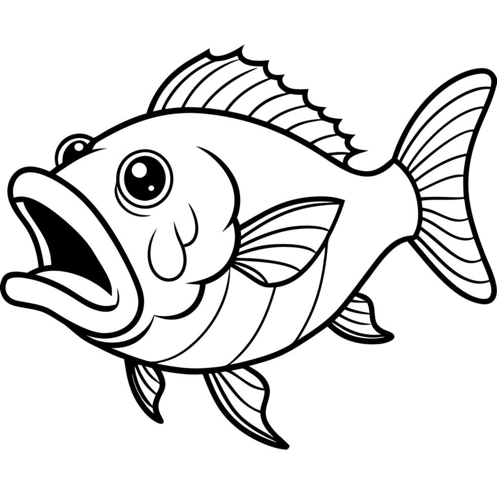 Cubera Snapper fish cries icon vector