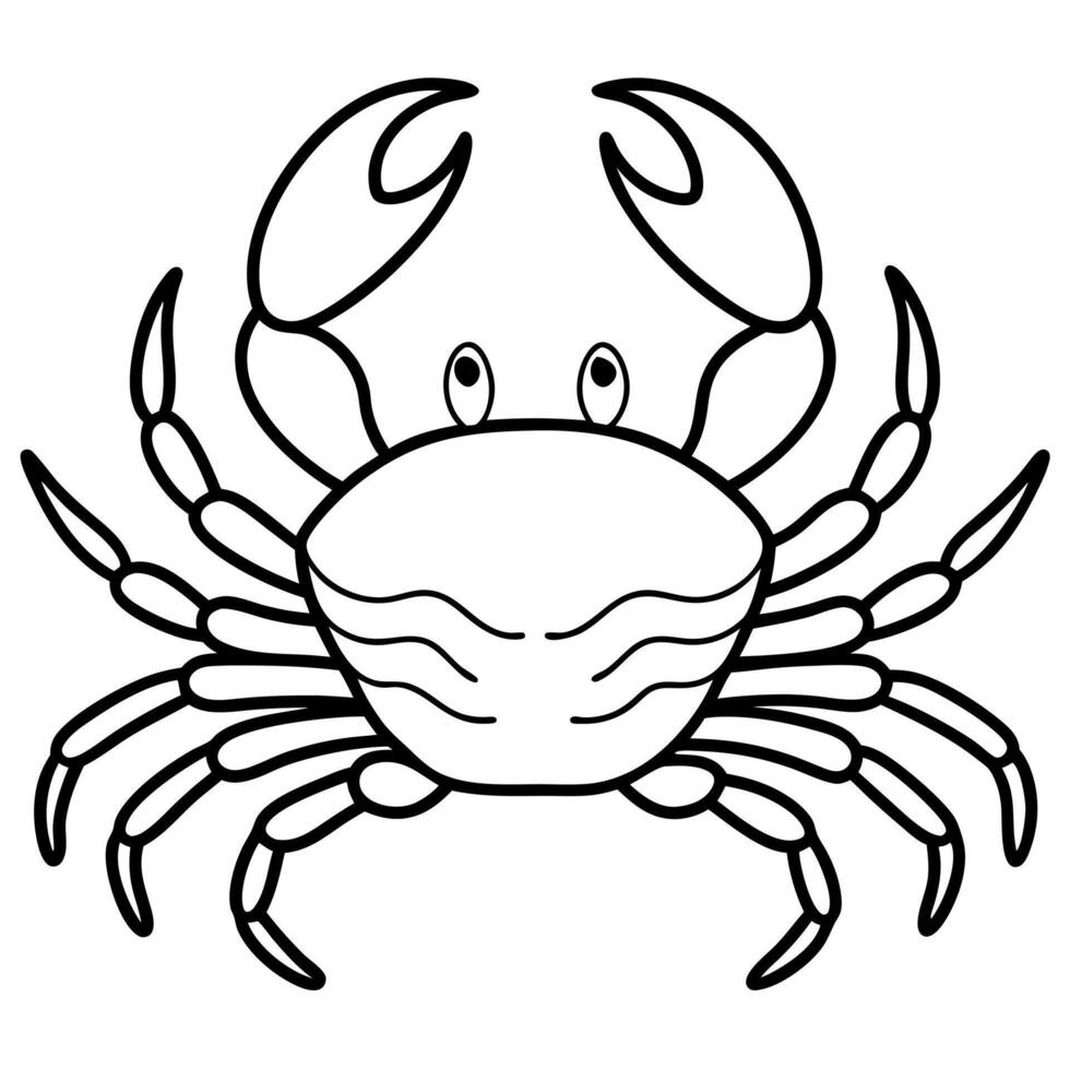 Crab stands icon vector