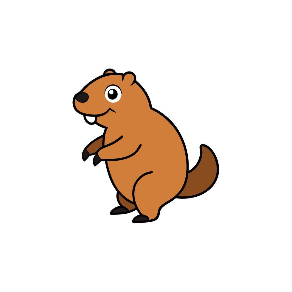 Coypu beaver play icon vector